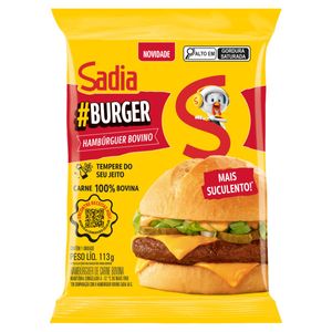 Hambúrguer Bovino Sadia #Burguer Congelado 113g