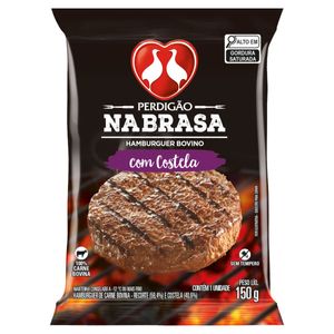 Hambúrguer Bovino Perdigão na Brasa Costela Congelado 150g