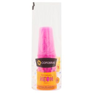 Copo Descatável Copobras Balada Rosa 300ml