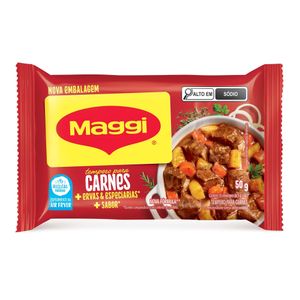 Tempero Maggi Tempero & Sabor Carnes 50g c/ 10 unid