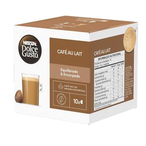 Café em Cápsula Nescafé Dolce Gusto Au Lait Caixa 100g c/ 10 unid