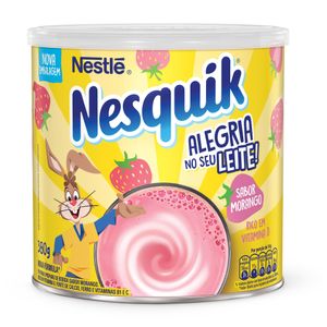 Pó p/ Preparo de Bebida Nesquik Morango Lata 380g