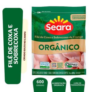 Filé de Coxa c/ Sobrecoxa de Frango Seara s/ Osso Iqf 600g