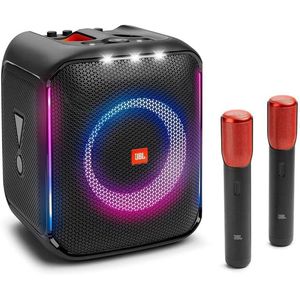 Caixa Amplificada JBL Partybox Encore 2 Microfones com Bluetooth e USB 100W Preta