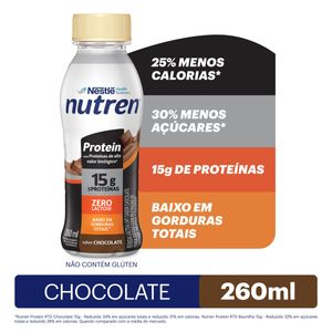 Bebida Láctea UHT Nutren Protein Zero Lactose Chocolate 260ml