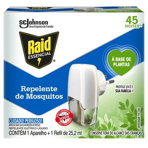 Repelente Raid Aparelho Elétrico 45 Noites Caixa 25.2ml