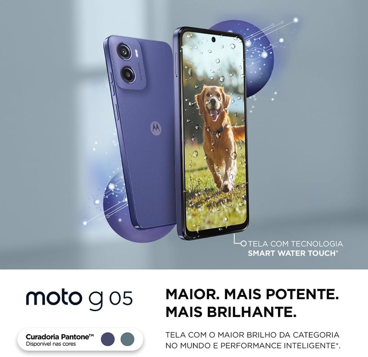 Smartphone Motorola Moto G05 128GB 4GB Cinza | GBarbosa