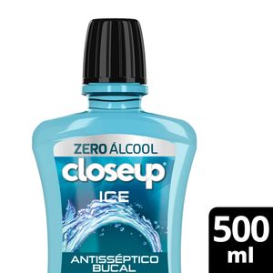 Enxaguante Bucal Antisséptico Closeup Zero Álcool Ice Fresh Leve 500ml Pague 350ml
