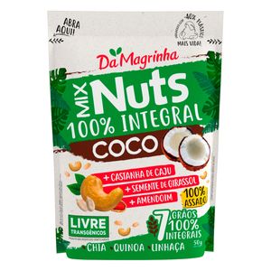 Mix de Nuts Integral Coco Da Magrinha 7 Grãos Sachê 50g