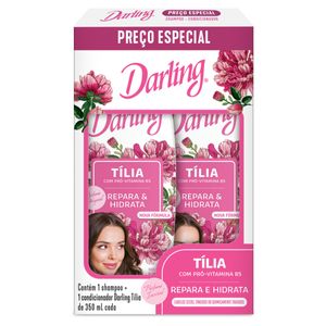 Kit Shampoo + Condicionador Darling Tília Repara & Hidrata 350ml Cada