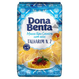 Macarrão de Sêmola Dona Benta Caseiro Talharim 2 Com Ovos 500g