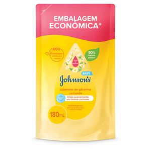Sabonete Líquido Johnsons Baby Lavanda Refil 180ml Embalagem Econômica