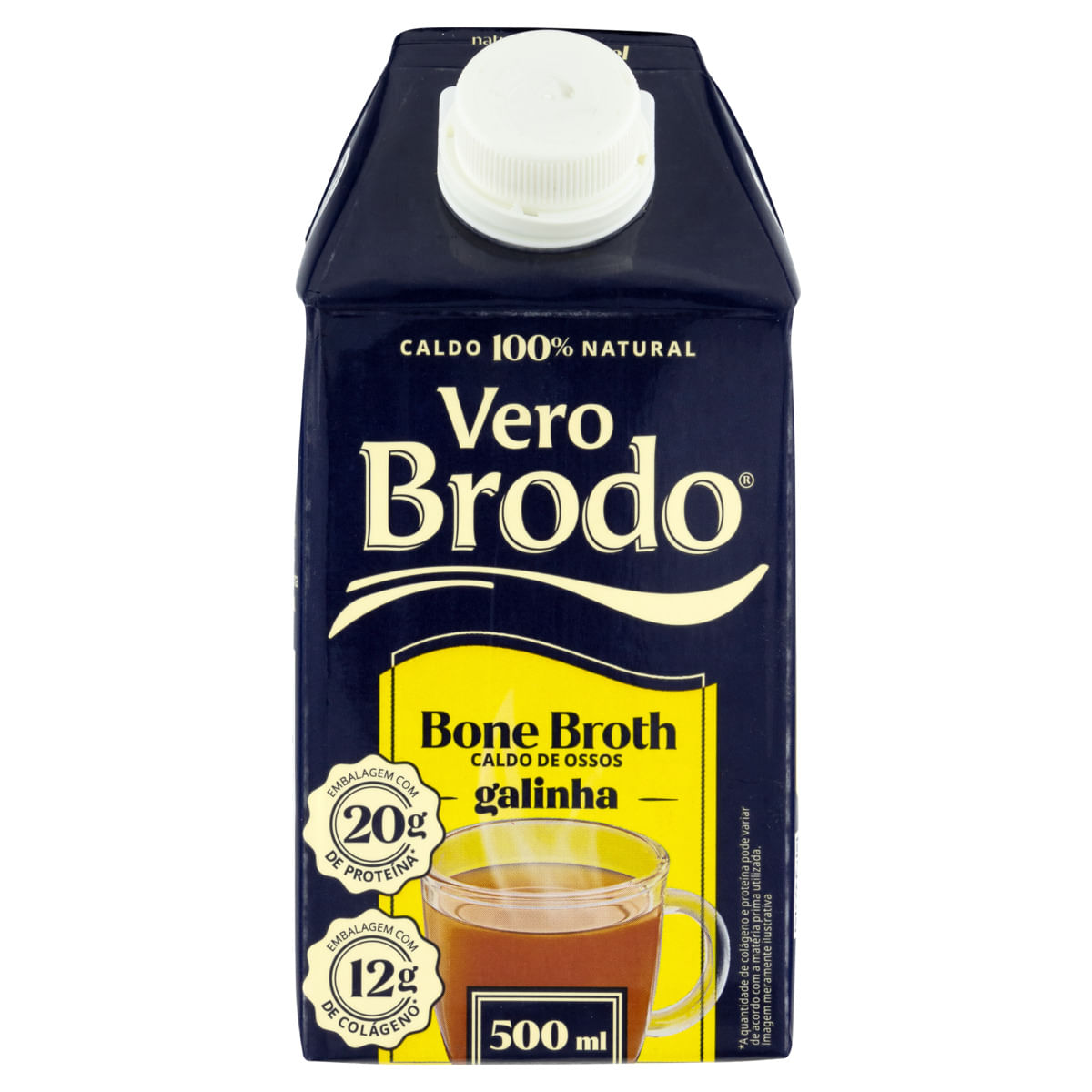CALDO BONE BROTH GALINHA VERO BRODO 500ML