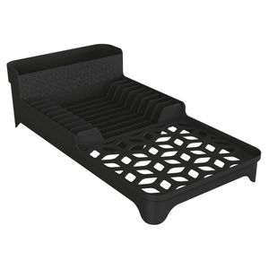 Escorredor de Louça Uz Plástico Preto