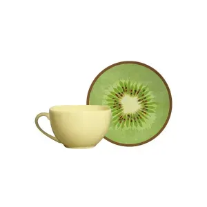 Xícara de Chá Alleanza Cerâmica Kiwi 250ml