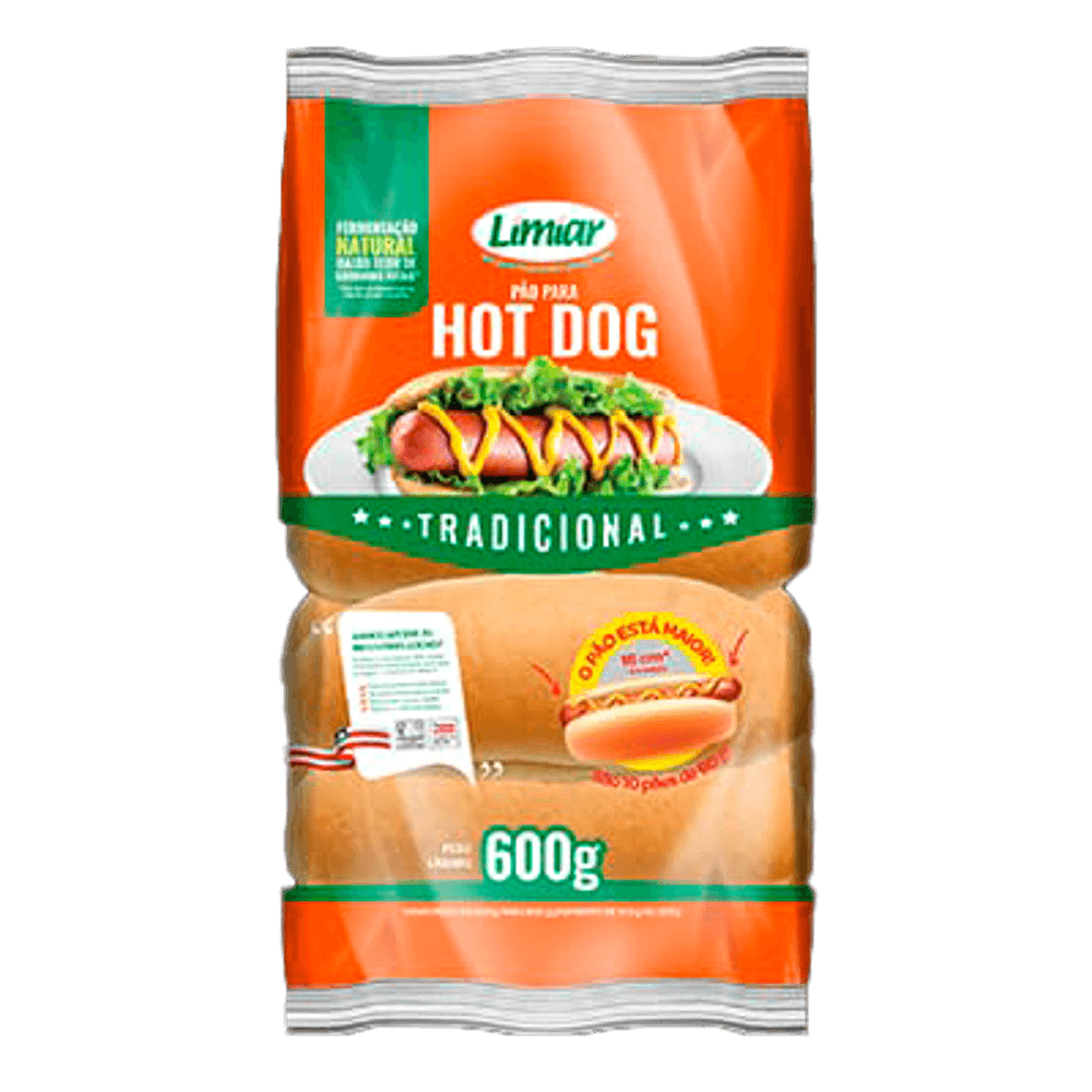Pão Hot Dog Limiar 600g