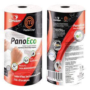 Pano Condor Multiuso Eco Sustentavel Masterchef em Rolo com 44 Unidades