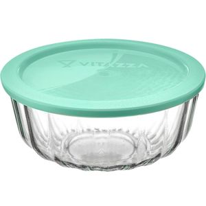 Tigela Vitazza Oceani Vidro c/ Tampa 2.4 Litros