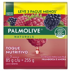Sabonete Palmolive Naturals Envoltório Toque Nutritivo 85g com 3 Unid Leve 3 Pague Menos