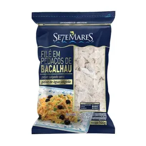 Filé de Bacalhau Se7e Mares Portugal Dessalgado Congelado 500g