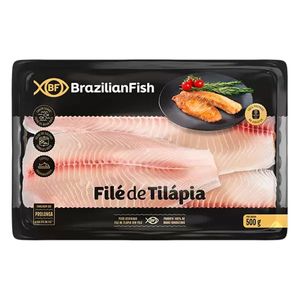 Filé de Tilápia Brazilian Fish Atm Resfriado Bandeja 500g