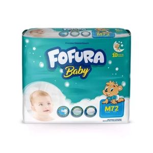 Fralda Descartável Fofura Baby Hiper M c/ 72 Unid