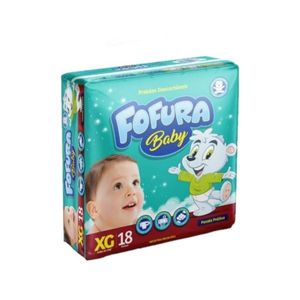 Fralda Fofura Baby Pratico XG com 18 Unidades