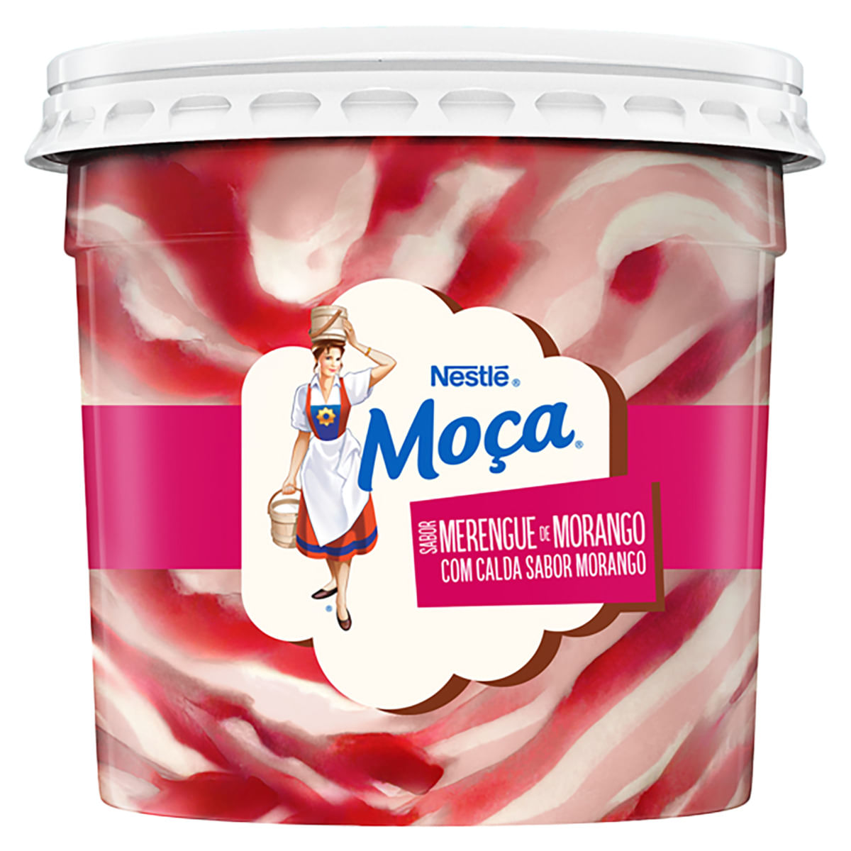 Sorvete Nestlé Calda Morango Pote 1,5l
