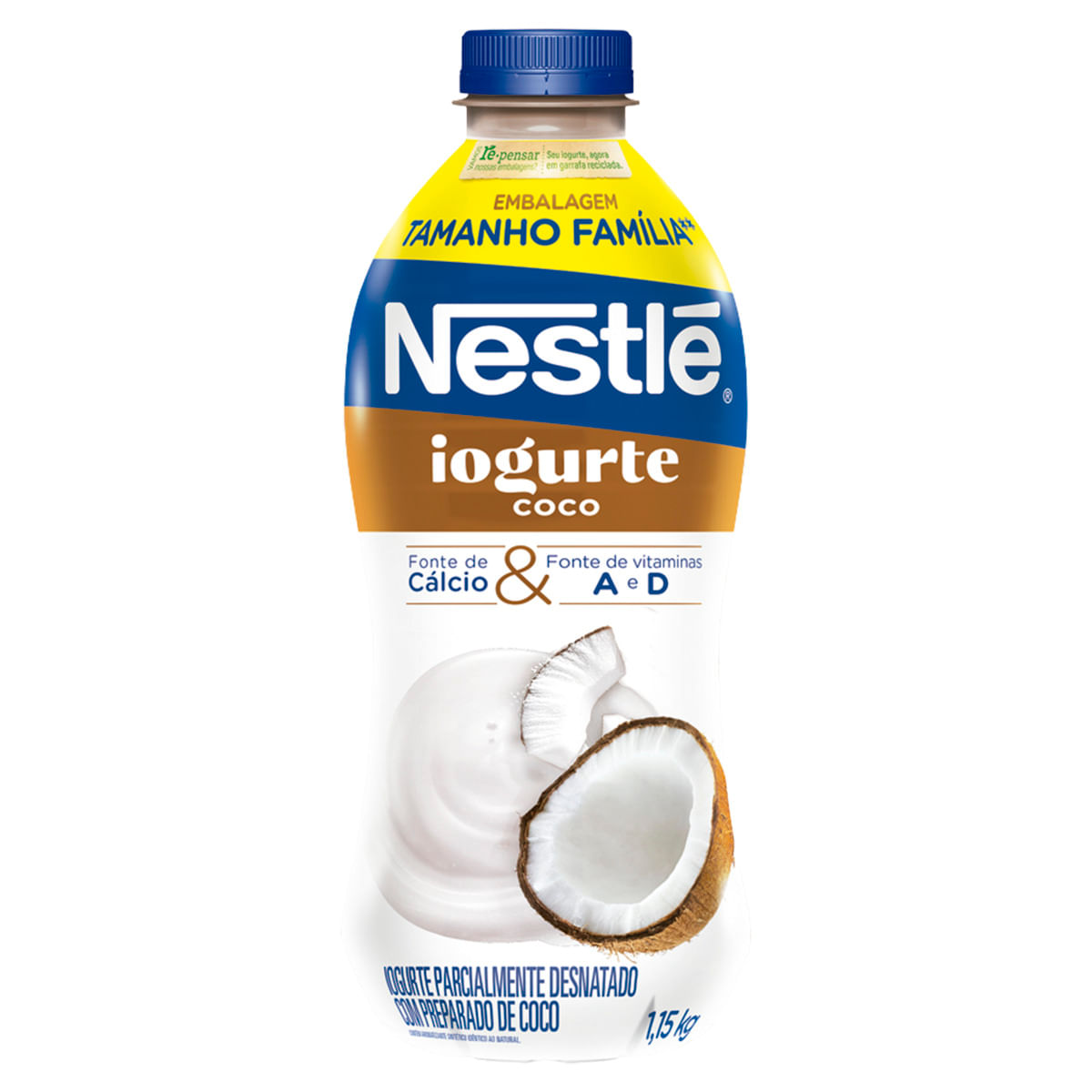 Iogurte Parcialmente Desnatado Nestlé Coco 1,15Kg Tamanho Família