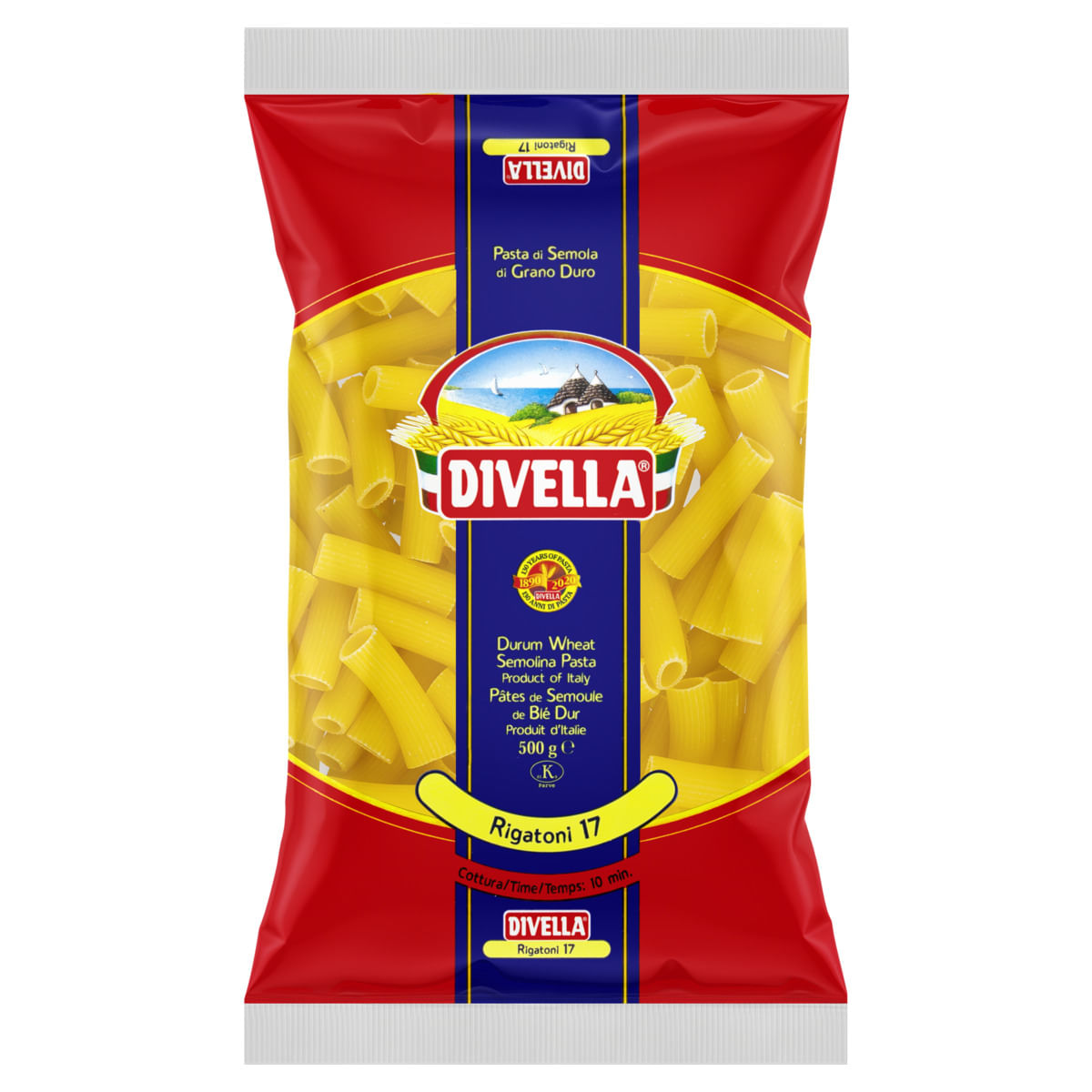 Penne Divella Rigatti Grano Duro N 17 500g | GBarbosa