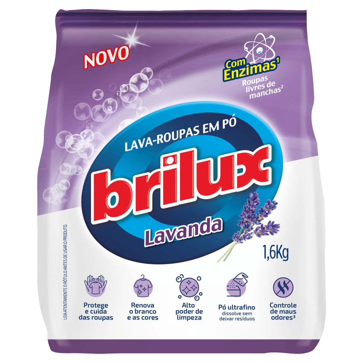 Detergente em pó Brilux Lavanda 1.6Kg